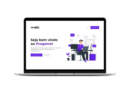 Imagem da tela principal do projeto ProGame